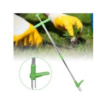 Garden Hand Weeder Tool, Queeucaer Dandelion Cutter with 1M Height Telescopic Handle, Three Jaw for Efficient Weed Removal