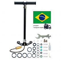 NUOGE 30mpa 4500Psi 4 Stage PCP Pompa A Mano Compressore D'aria Ad Alta Pressione 300bar Azionato HPA Serbatoio di Caccia Auto bicicletta