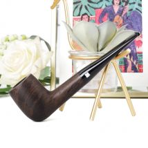 Billard-Tabak pfeife mit geradem Griff, langer Acryl stiel, 9-mm-Rohrkanal, Massivholz pfeife aus Sandelholz, Vater geschenk, Länge 145mm