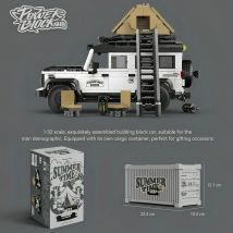 676 stücke PB8825 Off-Road Pickup Truck Bausteine MOC Kit Camping Abenteuer Fahrzeug Modell Ziegel für Kinder Erwachsene DIY Geschenk
