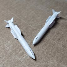 2PCS 1/72 Scale KH69 Cruise Missile/R37M Guided Missiles Model Simulation Ornaments for Military Toys Collection Education Aids