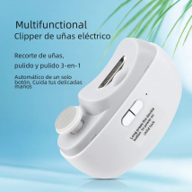 Cortauñas eléctrico para pulir y pulir con cortauñas automático ligero, cortador de uñas recargable, manicura para bebés y adultos