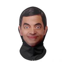 3D Mr. Bean Maske Lustiges Gesicht Bedrucktes Kopftuch Berühmte Person Eisseide Sonnencreme Kopfmaske Halloween Cosplay