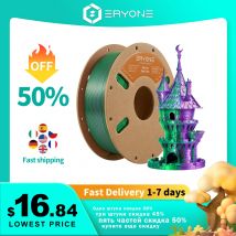Eryone Neuankömmling zweifarbige Seide Pla Filament für FDM 3D-Drucker 1kg 1,75mm ± 0,03 perfekte Spule schneller Versand Farbwechsel