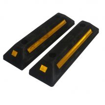 Rubber locator Wheel locator Wheel anti-collision positioning strip Garage parking gear Parking reflective locator 494x134x86mm