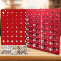 Gewinde prüfer für Mutter und Schraube-28 Schrauben größe und Gewinde kennung lehre sowie Messgerät zur Messung der Apertur messung mit 8 Größen