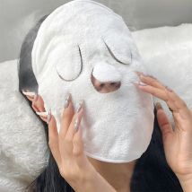 Heiße Kompresse, Gesichtshandtuchmaske, wiederverwendbares Gesichtsdampfhandtuch, heiße Kompresse, Hautpflege, feuchtigkeitsspendendes Gesicht
