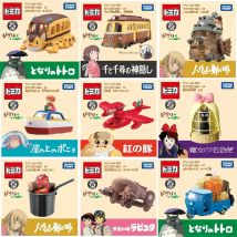 TAKARA TOMY Dream Tomica Ghibli Castle im Himmel Kaihara Electric Railway Chinchilla No Face Man Calcifer Automodell Spielzeug, Jungenspielzeug