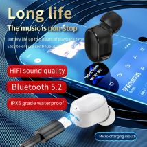 S8 Wireless In Ear Mini Bluetooth Earphones with Microphone Sports Single Ear Noise Reduction Music Universal Earphones
