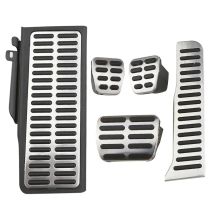 Stainless Steel LHD Car Pedals Gas Brake Foot Rest Pedal Cover for Volkswagen VW CC Passat B6 B7 R36 R-line for Skoda Superb
