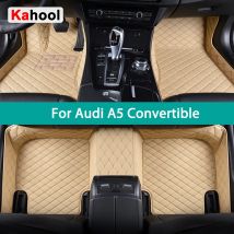 KAHOOL Custom Car Fußmatten für Audi A5 Cabrio Cabriolet Auto Teppiche Fuß Coche Zubehör