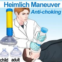 Heimlich Manobra Dispositivo di salvataggio antisoffocamento Maschera anti asfissia Salvataggio domestico di emergenza Kit di pronto soccorso per adulti e bambini