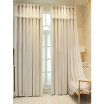 1 Stück moderne einfache Prinzessin Fan Verdunkelung Wohnzimmer Schlafzimmer Polyester Staub Vorhang