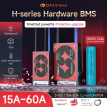 DALYBMS Li-ion 7S 24V 10S 36V 13S 48V 20A 40A 60A Batería con equilibrio Protección de corte de baja temperatura y alta Daly BMS