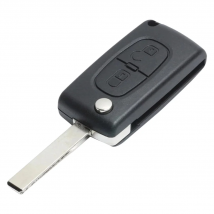 KEYECU Flip Remote Key Fob 2Button 433MHz ID46 for PEUGEOT 207 208 307 308 408 Partner for Citroen C2 C3 C5 2005-2009 0536 Model