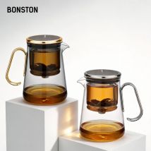 Bonston-Integrated Teapot with Glass Filter, Tea Maker,Magnetic switch tea maker, 700ml (23.67oz)