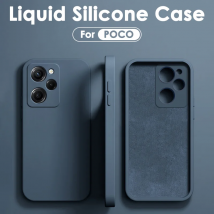 Płynne silikonowe etui ochronne dla Xiaomi POCO F5 X5 X3 M3 M4 X4 Pro NFC F3 F4 GT Miękka tylna obudowa telefonu Akcesoria ochronne