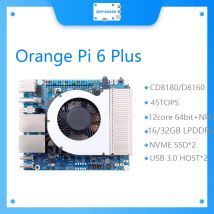 Orange Pi 6 Plus CD8180/CD8160 SoC 12-core 64-bit Processor NPU 45TOPS AI Computation Dual NVMe SSD USB 3.0 Supports OpenHarmony