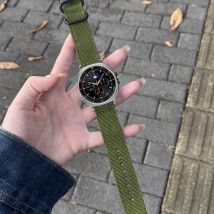 Nylonarmband für Samsung Galaxy Watch 8 40 44 mm/Classic 46 mm, verstellbares Canva-Armband, Armband für Galaxy Ultra2025 Zubehör