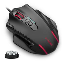 E-YOOSO X-41 Pro Mouse da gioco cablato USB RGB retroilluminato 12400 DPI 11 pulsanti Mouse ergonomici programmabili per computer da lavoro PC portatile