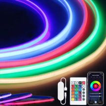 Tuya COB LED Strip Light 5V USB Smart WIFI Strip Lights Nastro indirizzabile flessibile RGBIC APP Controllo Supporto Alexa Google Home
