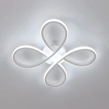 Lámpara de techo LED de diseño moderno, lámpara de techo creativa con forma de flor de 30W para sala de estar, dormitorio, comedor, luz blanca