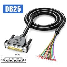 DB25 DB37 DB9 DB15 Stecker Buchse Draht Industrielle 9/15/25/37Pin Terminal Linie Abgeschirmt DB 9 15 25 37 RS232 Serielle Kabel