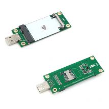 Network Adapter Riser Mini PCIE to USB2.0 with SIM Card Slot for 3G/4G/WWAN/LTE Network Module Wireless Mini-Card for Desktop PC
