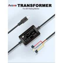 E-ACE 3.5 Meters Buck Line Mini USB Type-C Car Charger Wire Kit For Dash Cam Reaview Mirror 24H Parking Monitoring