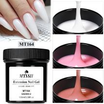 100ml Clear White Pink Extension Nail Gel UV LED Cured Builder Nail Gel Acrylic French Nail Art Semi Permanent UV Gel Varnish