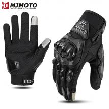Guanti da moto Ummer traspiranti con dita intere Guanti da corsa da motocross antiscivolo resistenti all'usura Guanti da motociclista con touch screen