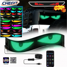 Truck Devil's Eye Signal lights Windshield Remote Control Flexible Led Eye Animation Display Smart Scrolling Message Sign Board