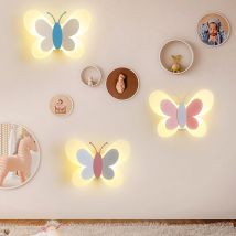 Moderne Kinderzimmer Schmetterling Wand Licht Für Schlafzimmer Nacht Wand Lampe Kreative Persönlichkeit Wand Dekor LED Schmetterling Wandleuchte