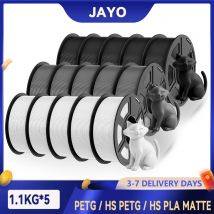 Filamento de impresora clásica JAYO 3D PETG/PLA mate de alta velocidad, filamento de impresora 3D de 1,75mm, 5,5 KG, PETG cuidadosamente enrollado para 3D