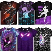Anime Fortnite T-Shirts Mädchen Kleidung T-Shirt Jungen Weiß Cartoon T-Shirts Baby Sommerhemden Niedliche bedruckte Tops Kostüm