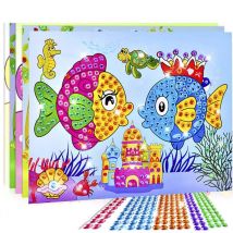 5/10/20 sztuk/partia DIY naklejki diamentowe ręcznie robione kryształowe malowanie pasty mozaika Puzzle zabawki losowy kolor naklejki dla dzieci prezent dla dzieci