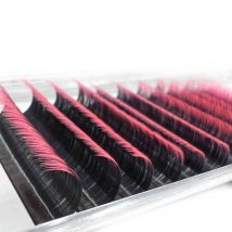 Jomay Ombre Farbige Wimpernverlängerung Einzelwimpern Faux Nerz Klassisch Rot Grün Braun Blau Lila Wimpern Professionelles Zubehör