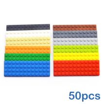 50 stücke DIY Bausteine Dünne Zahlen Bricks 4x12 Punkte Pädagogisches Kreative Größe Kompatibel Mit 3029 Marken Spielzeug für Kinder