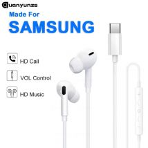 Cuffie cablate per Samsung Galaxy S24 S23 S21 S22 S20 Plus Tipo USB C Jack da 3,5 mm Auricolari A54 A34 A53 Nota 20 10 Accessori