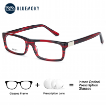 BLUEMOKY Handgemachte Acetat Männer Frauen Rechteck Rezept Benutzerdefinierte Gläser Quadratische Multifokale Gläser Anti Blau Licht Photochrome