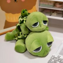 Big Eye Green Plush Dolls Cute Turtle Plush Toy Mom And Son Stuffed Animal Turtle Toys Birthday Gift For Kids