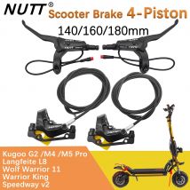 NUTT Scooter Freno Elettrico 4 Pistoni Y-5 Freno A Disco Idraulico 140 160 180 Rotore Per A5-D KUGOO M4 Pro M5 Wolf Warrior Smartgyro