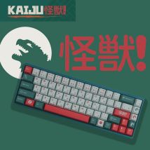 GMK KAIJU Tastenkappen, 129-Tasten, PBT-Tastenkappen, Kirschprofil, DYE-SUB, personalisierte GMK-Monster-Tastenkappen für mechanische Tastaturen