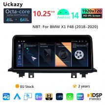IPS DSP Android 14 Auto Car Radio for BMW X1 F48 2016 2017 2018 Multimedia NBT System Screen GPS Navigation Carplay Head Unit Audio Stereo 4G Wifi