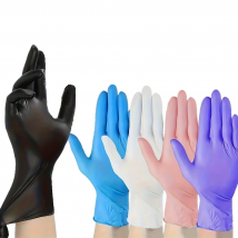 100 Stück Einweg-Nitrilhandschuhe, wasserdicht, langlebig, geeignet für die Küche, Lebensmittelverarbeitung, Schönheitssalon, Haushaltsreinigungshandschuhe