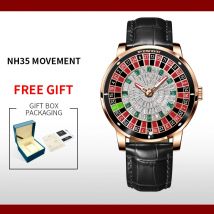 2024 Jacob PINDU Design Herren Top Luxus Mechanische Leder Uhrenarmband Mode Herren Wasserdicht Montre Homme + Exquisite Box