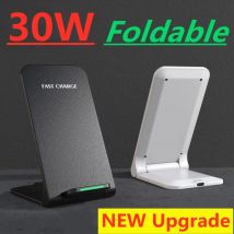 Supporto per caricabatterie wireless da 30 W per iPhone 15 14 13 12 11 Pro Samsung Xiaomi