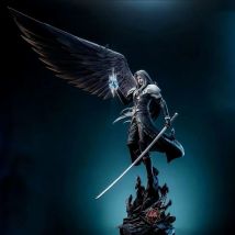 Figurka anime Sephiroth VII, 25 cm, duży złoczyńca, figurka akcji Sephiroth, wersja Q, figurka Tifa/Cloud, kolekcjonerska lalka z PVC, zabawki.