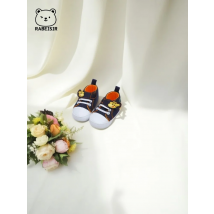 Men's and Women's Baby Canvas Shoes 0-18 Months Baby Toddler Shoes Cartoon Canvas Shoes Soft Sole Non-Slip