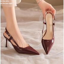 2025 neue Marke Plus Größe 35-42 Frauen Sandalen Mit Hohen Absätzen Retro Rom High Heels Schuhe Frauen High Heel INS Leder Schnalle Pumpen Maultiere